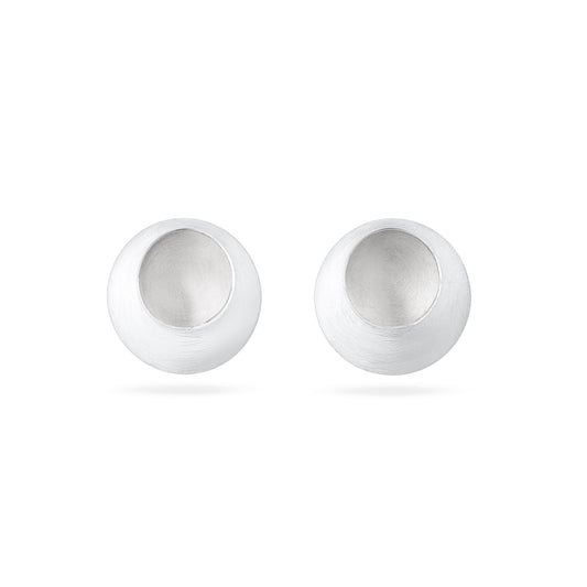 Pebble Solid Silver Studs from Hannah Souter Handmade Jewellery