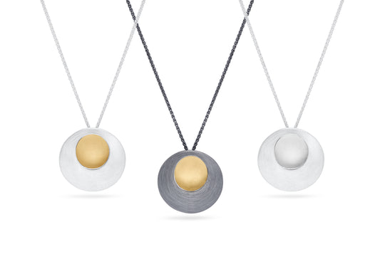 Pebble Circle Pendant Necklace from Hannah Souter Handmade Jewellery