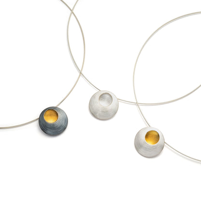 Pebble Circle Pendant Necklace from Hannah Souter Handmade Jewellery