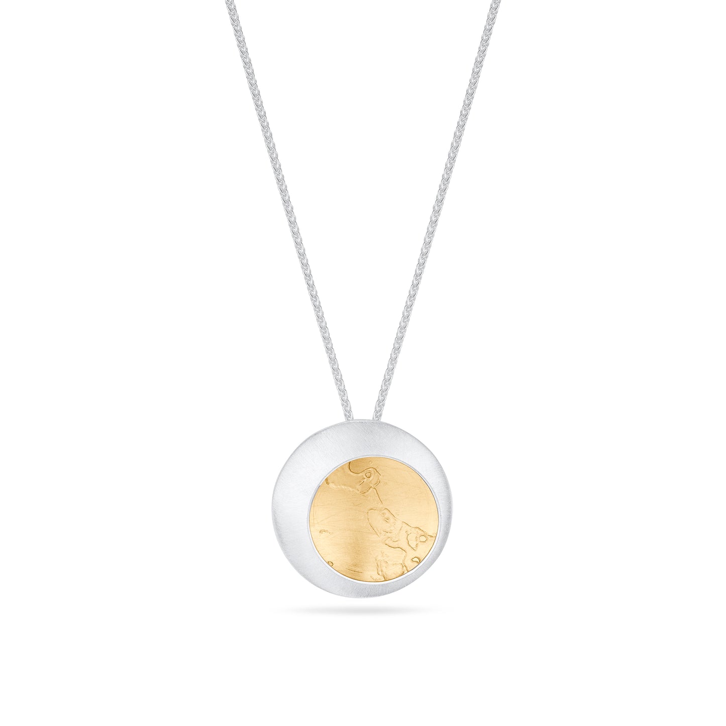Medium Gilt Silver And Gold Pendants from Hannah Souter