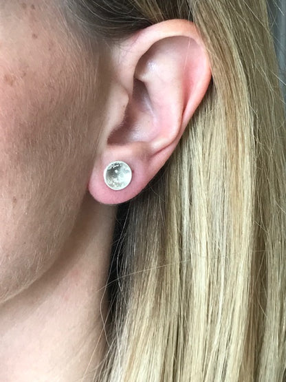 Tiny Silver Studs from Hannah Souter Handmade Jewellery.