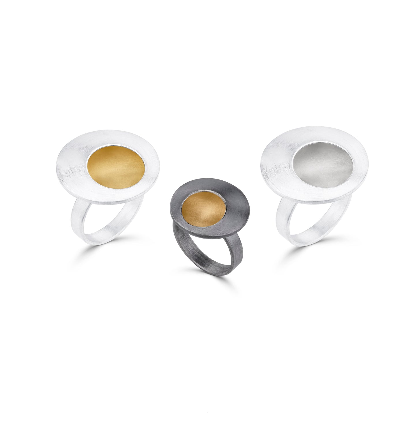 Solid silver rings from Hannah Souter Handmade Jewellery.