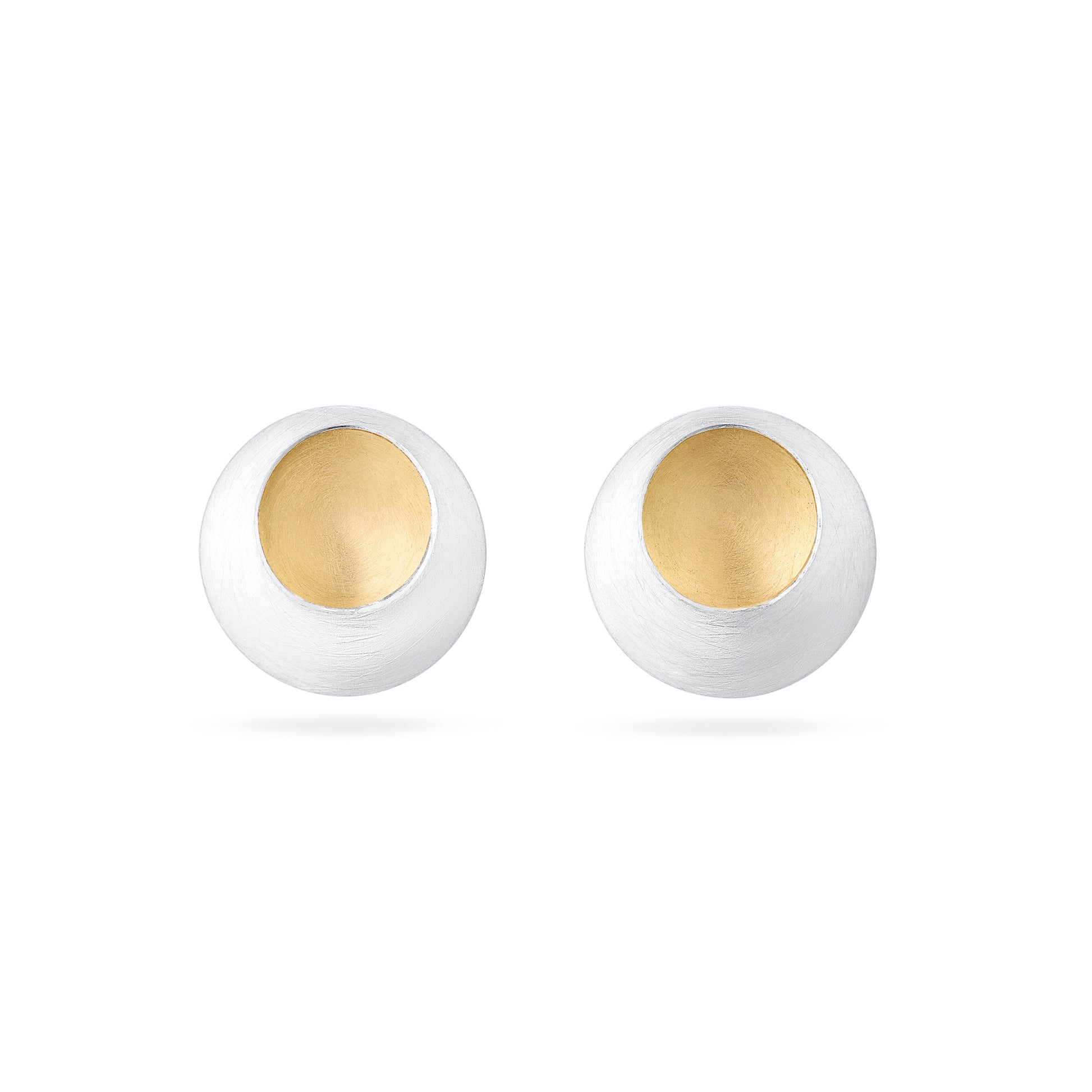 Pebble Solid Silver Studs from Hannah Souter Handmade Jewellery