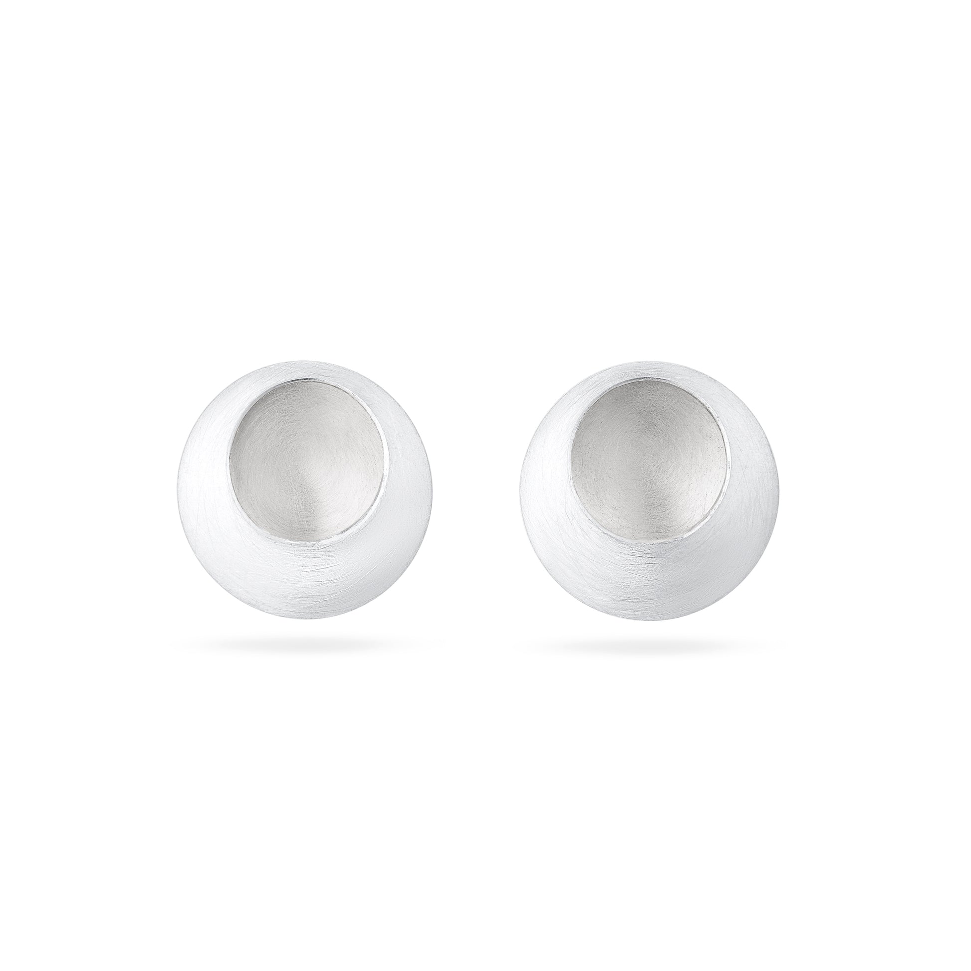 Pebble Solid Silver Studs from Hannah Souter Handmade Jewellery