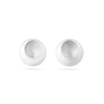 Pebble Solid Silver Studs from Hannah Souter Handmade Jewellery