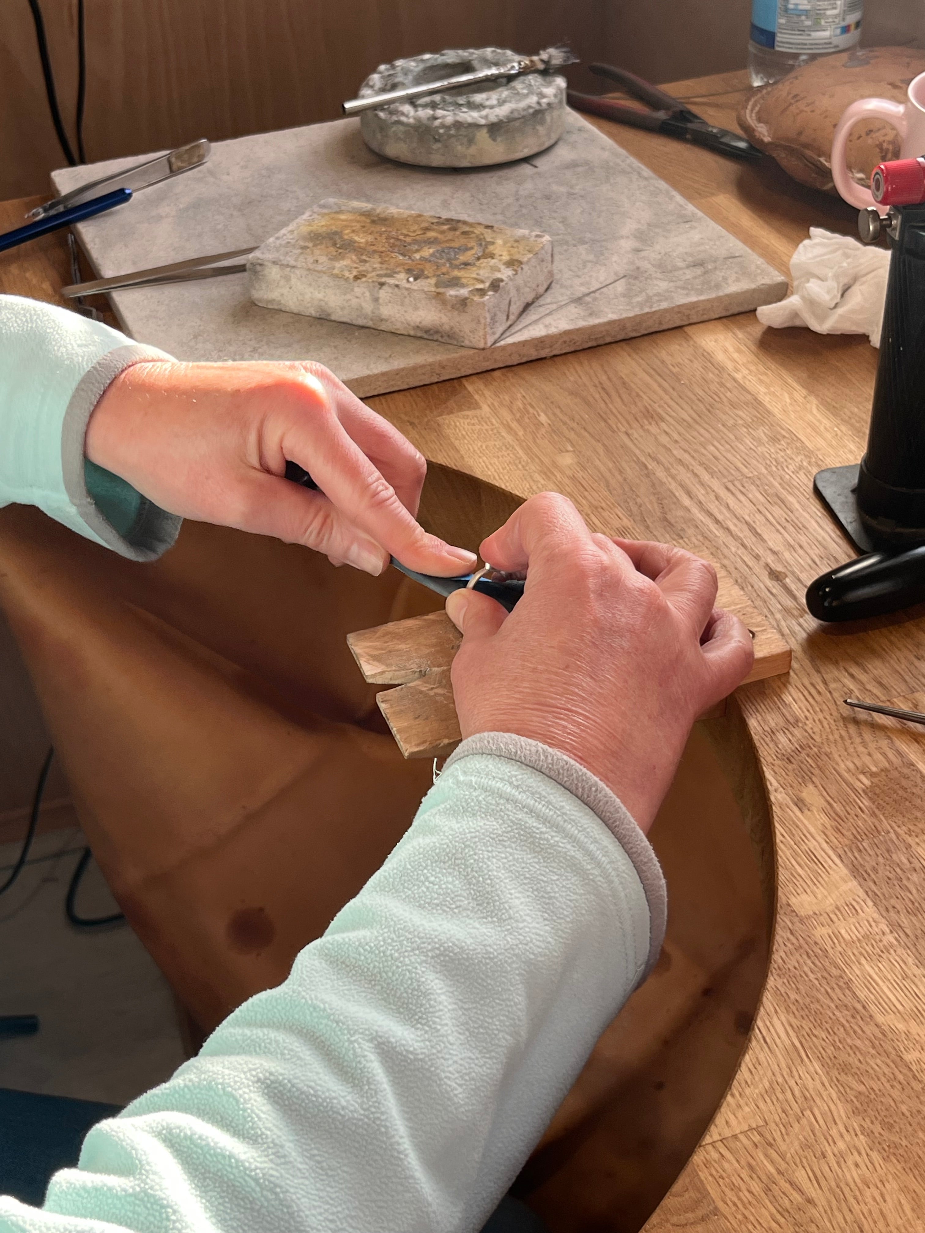 Stacking ring workshop with Hannah Souter