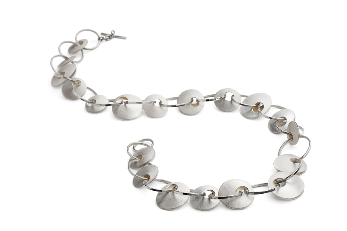 Sterling Silver Chunky Necklace from Hannah Souter Handmade Jewellery.