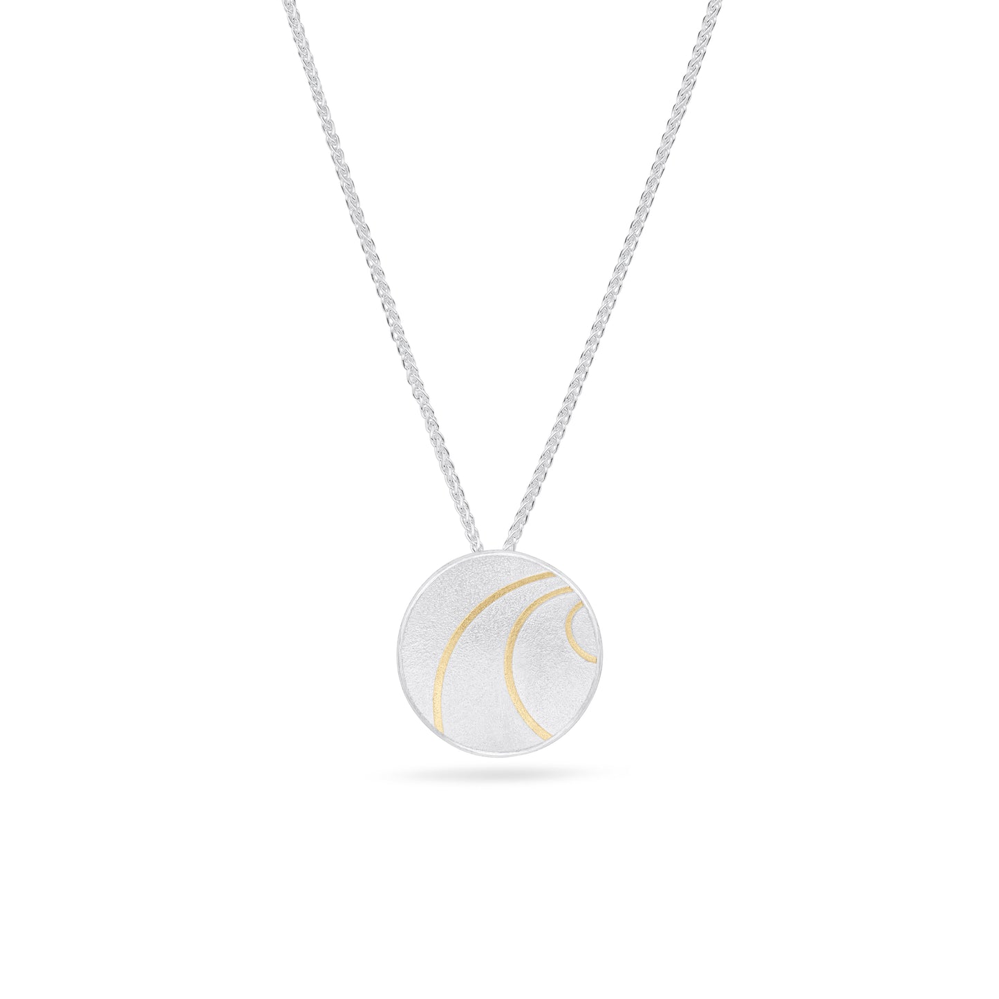 Lunar Sterling Silver Pendant from Hannah Souter Handmade Jewellery.