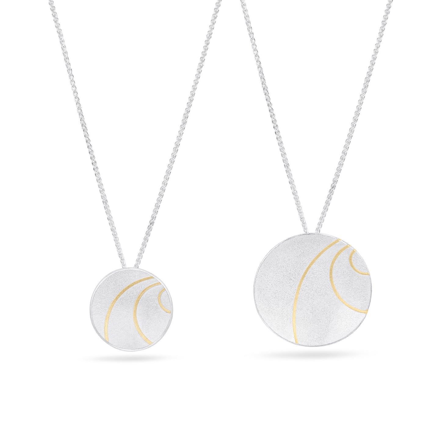 Lunar Sterling Silver Pendant from Hannah Souter Handmade Jewellery.