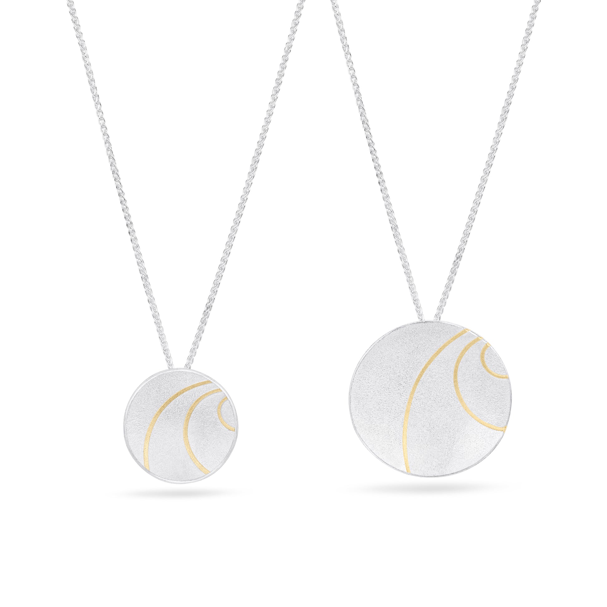 Lunar Sterling Silver Pendant from Hannah Souter Handmade Jewellery.