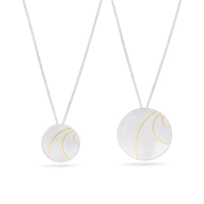 Lunar Sterling Silver Pendant from Hannah Souter Handmade Jewellery.