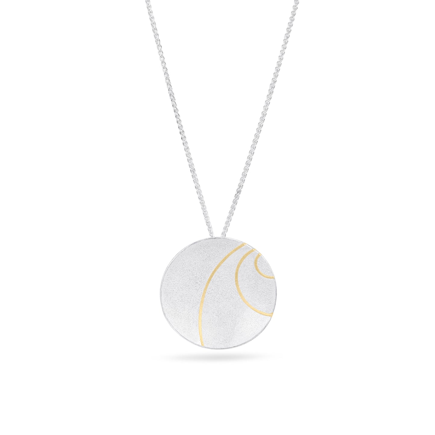 Lunar Sterling Silver Pendant from Hannah Souter Handmade Jewellery.