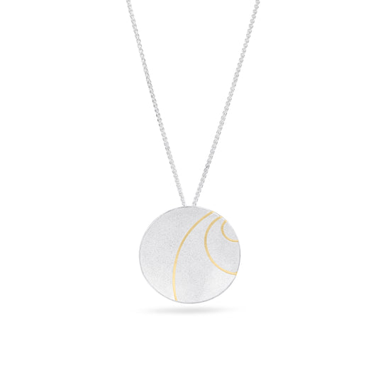 Lunar Sterling Silver Pendant from Hannah Souter Handmade Jewellery.